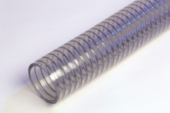 Clear Wire Embedded PVC S&D Hose